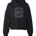 Clay Eagles Blackout Women’s Crop Hoodie