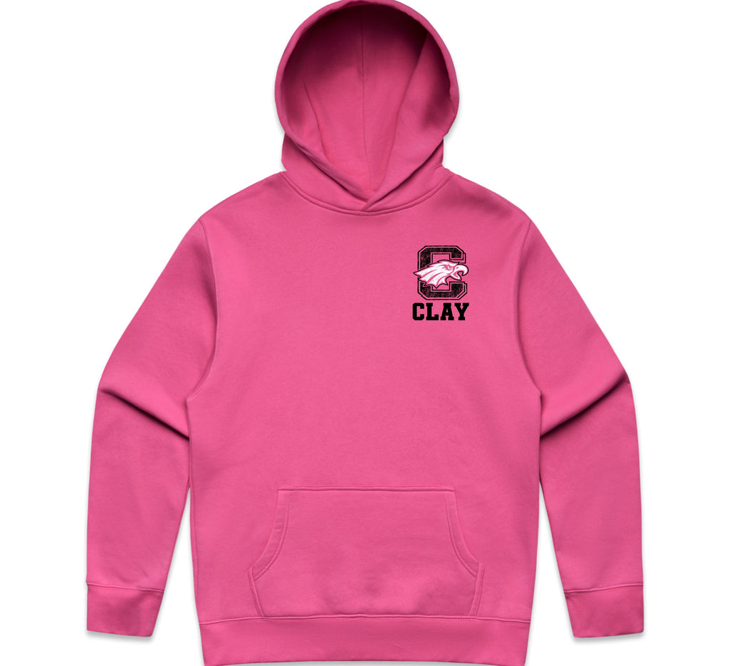 Clay Eagles Breast Cancer Awareness Hoodie