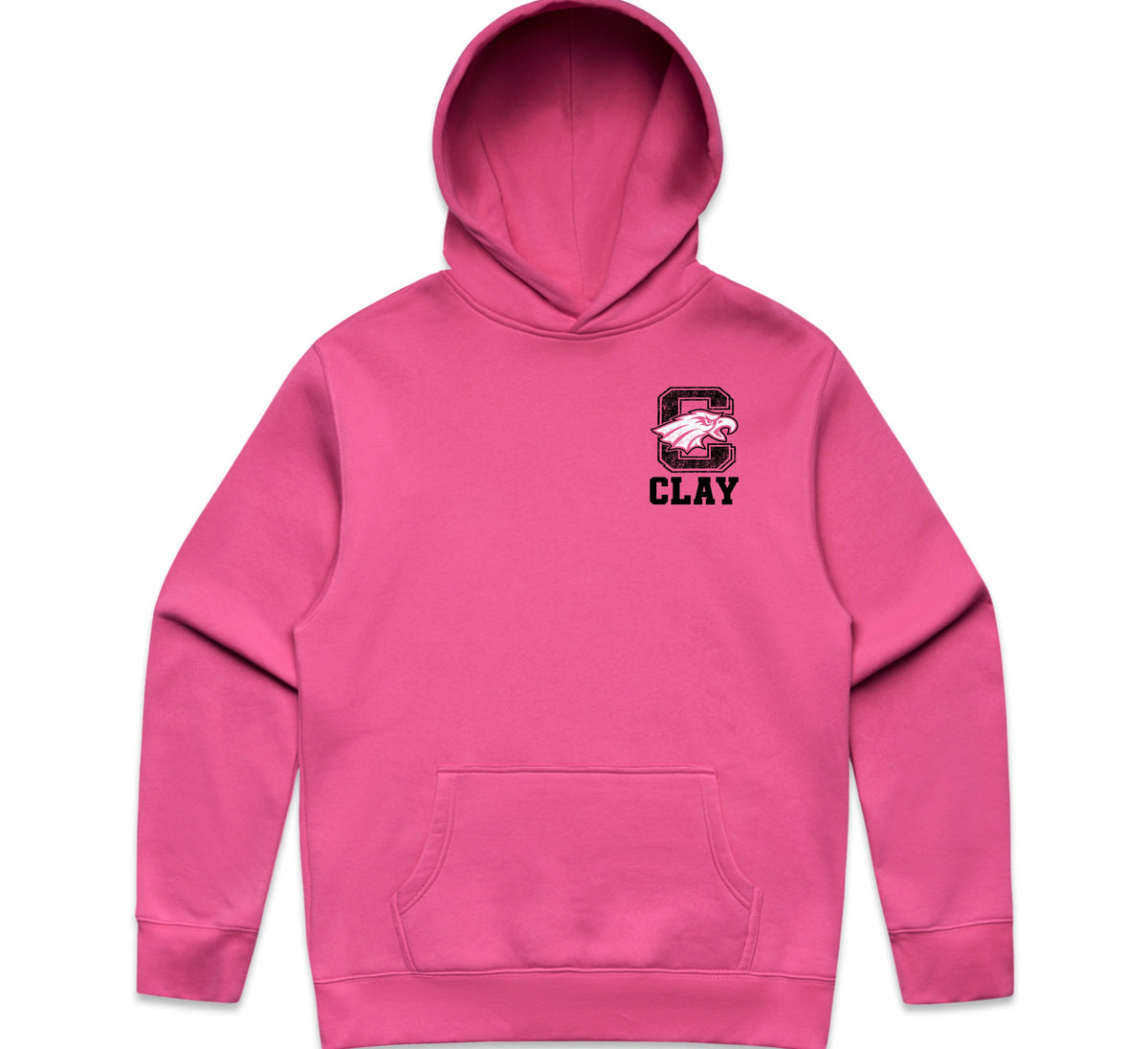 Clay Eagles Breast Cancer Awareness Hoodie