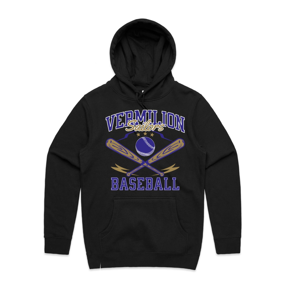 Vermilion Sailors Baseball Hoodie